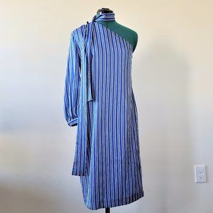 Banana Republic Blue/White Striped Dress